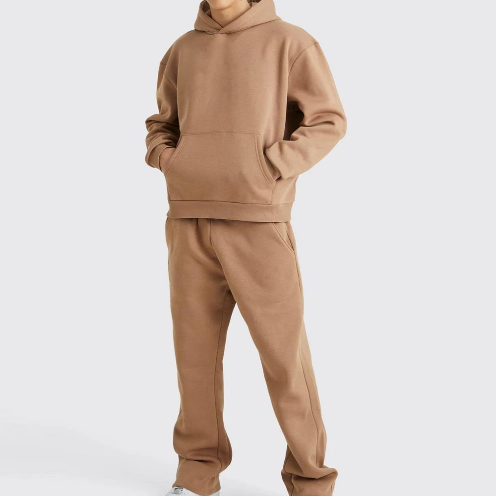 Sweat Suit Supplier Wholesale Men Oversized Custom Sweatsuit Puff