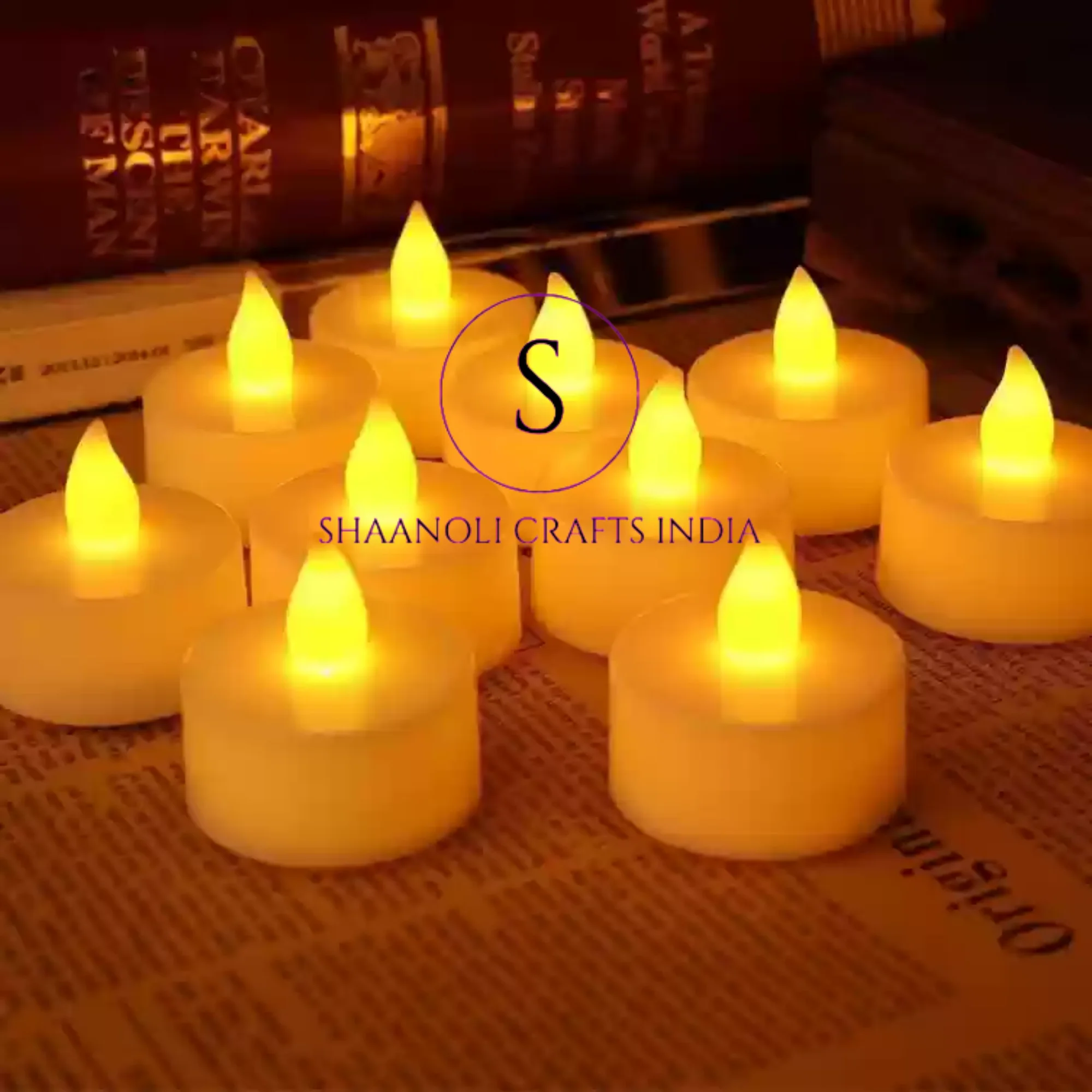 Attractive Led Light Candles Diya for Diwali Lighting Home Decoration Tea Lights Candle Lamps With Battery Smokeless Flameless