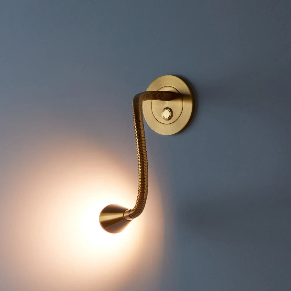 Hotel Bedroom Wall Light Gooseneck Headboard Bedside Reading Lamp