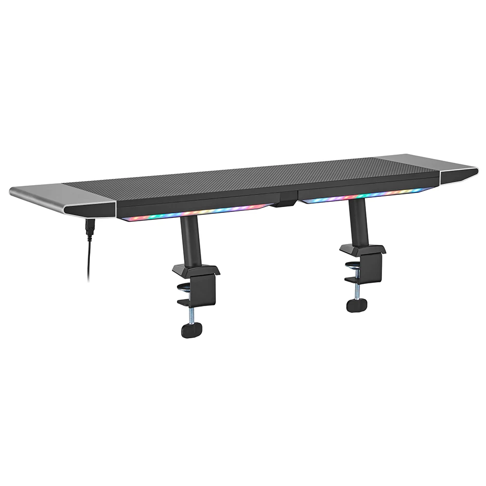 Gaming Monitor Raiser STB-172 Gaming RGB Lighting Computer Monitor Stand Riser With Drawer ...