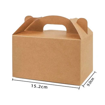 Customized Kraft paper box White Card Boxes for Gifts Biodegradable Food Packaging Spot UV Embossed Color Party Snack Cake Boxes