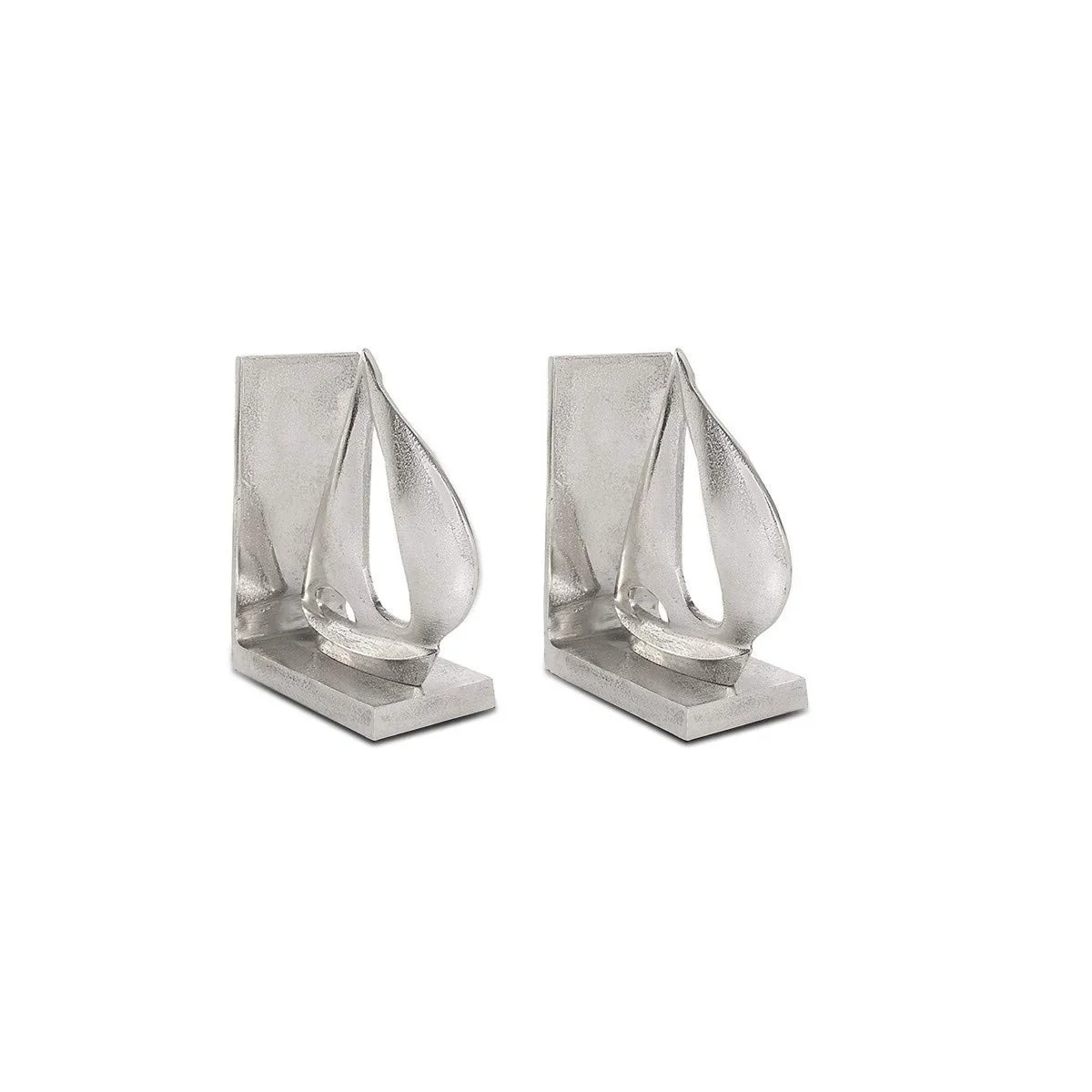 Modern Stainless Steel Bookends Antique Shining Humans Standing Figures Wood Wall Library Home Table Top Decorative Bookends