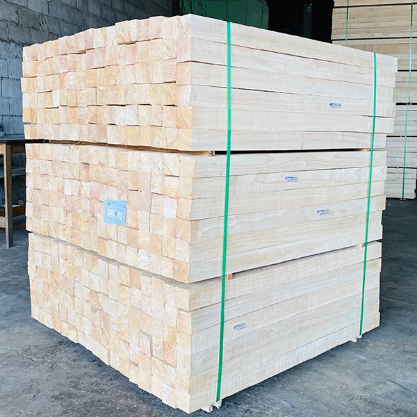 Rubber Wood Lumber Sawn Timber Thai Grade Ab Size 67x67x1100 Mm