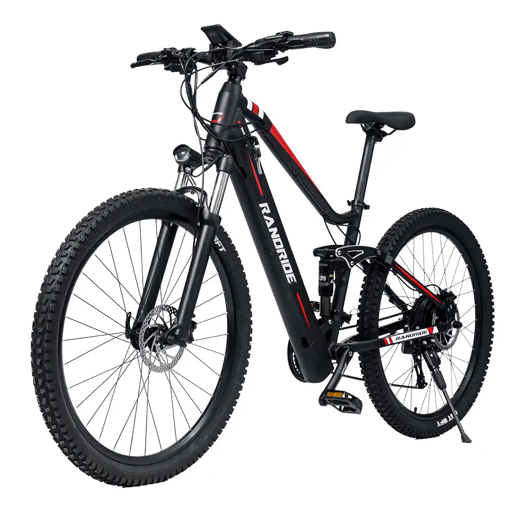 RANDRIDE YS90 Electric Mountain Bike 13.6A Battery with 500W/1000W Motor Full Suspension Aluminum Alloy Frame Max Speed 50KM/h