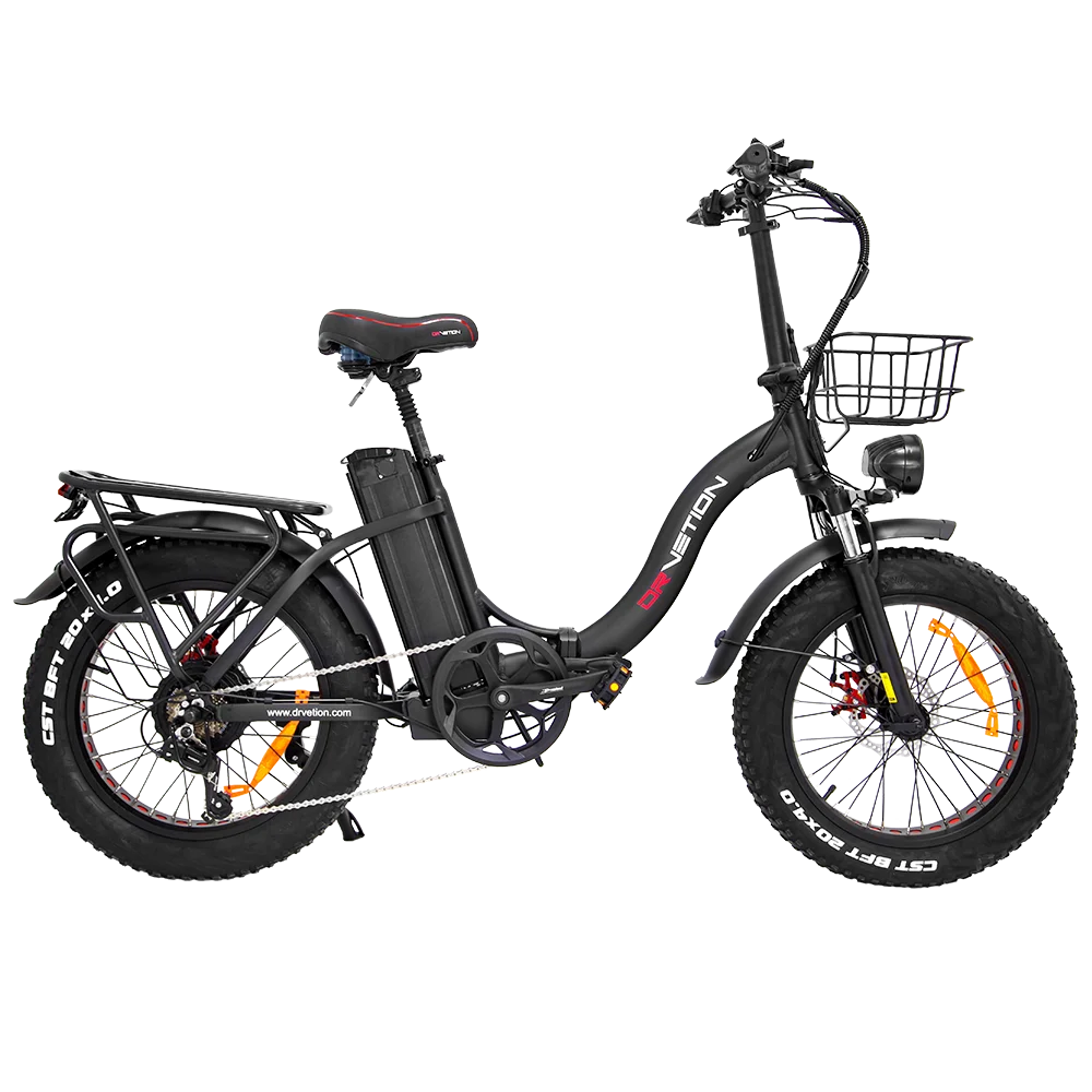 DrVetion CT20 Elektrisches Faltrad 10Ah/15Ah/20Ah 48V 750W bis zu 45km/h Geschwindigkeit