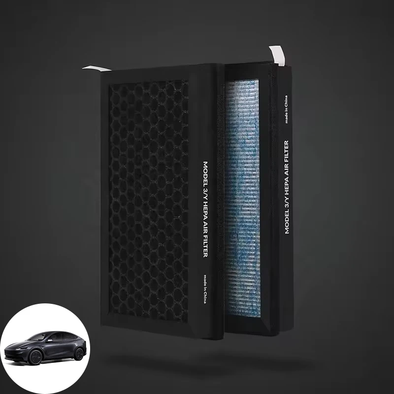 Cabin Air Filter for Tesla Model 3/Y With Activated Carbon, HEPA Air Intake Filter Accessories Replacement