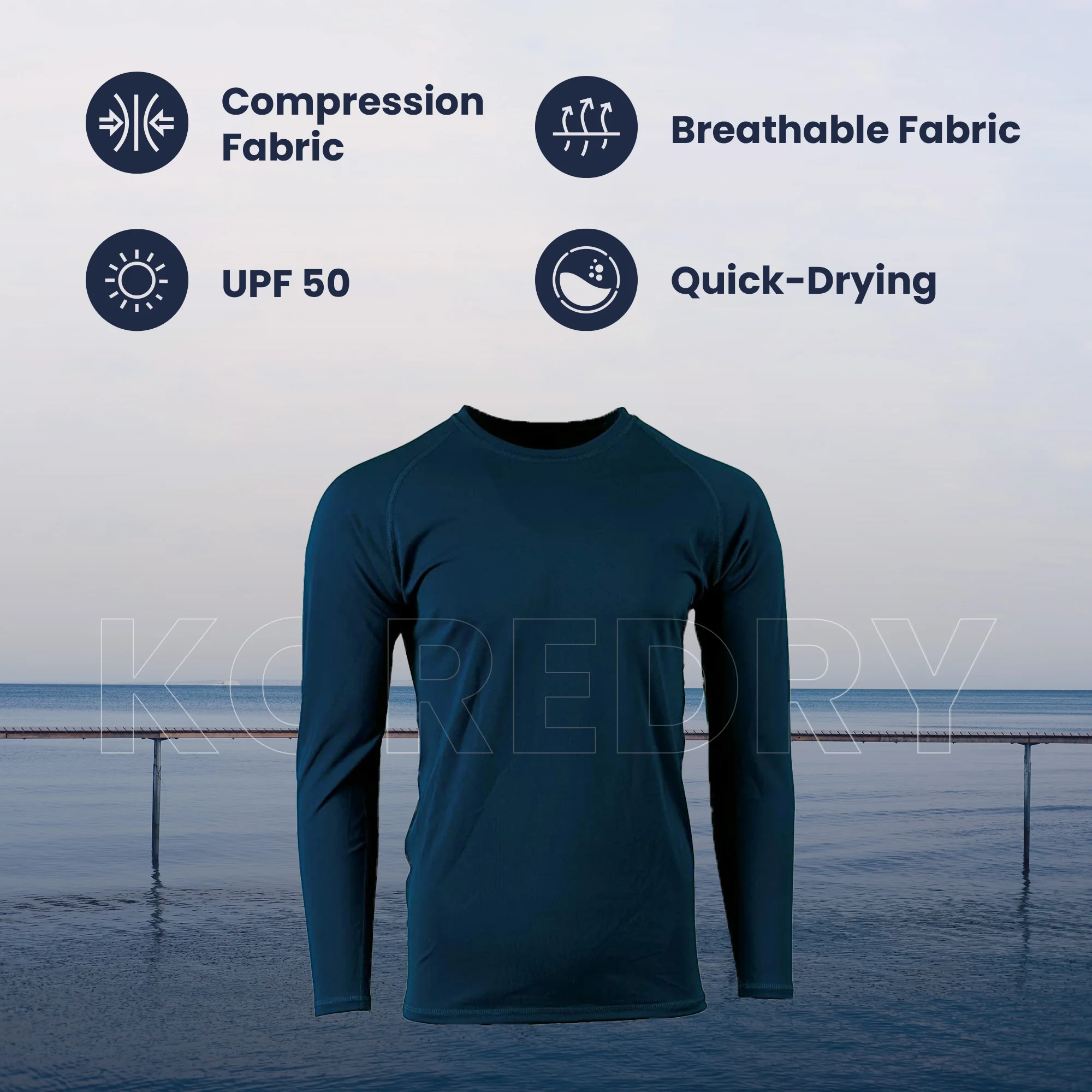Victory Koredry Loose Fit Rash Guard With Water Resistant Technology ...