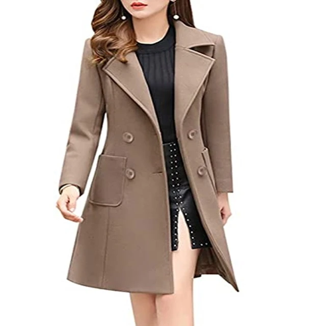 Long Coat Wool Coat Fur Collar High Quality Long Coat For Women With Customization By Village Impex - Image 5