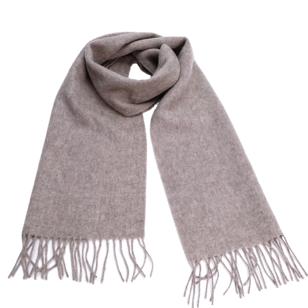 100% органический монгольский серый кашемировый шарф из овечьей шерсти стильный Теплый шейный платок с бахромой