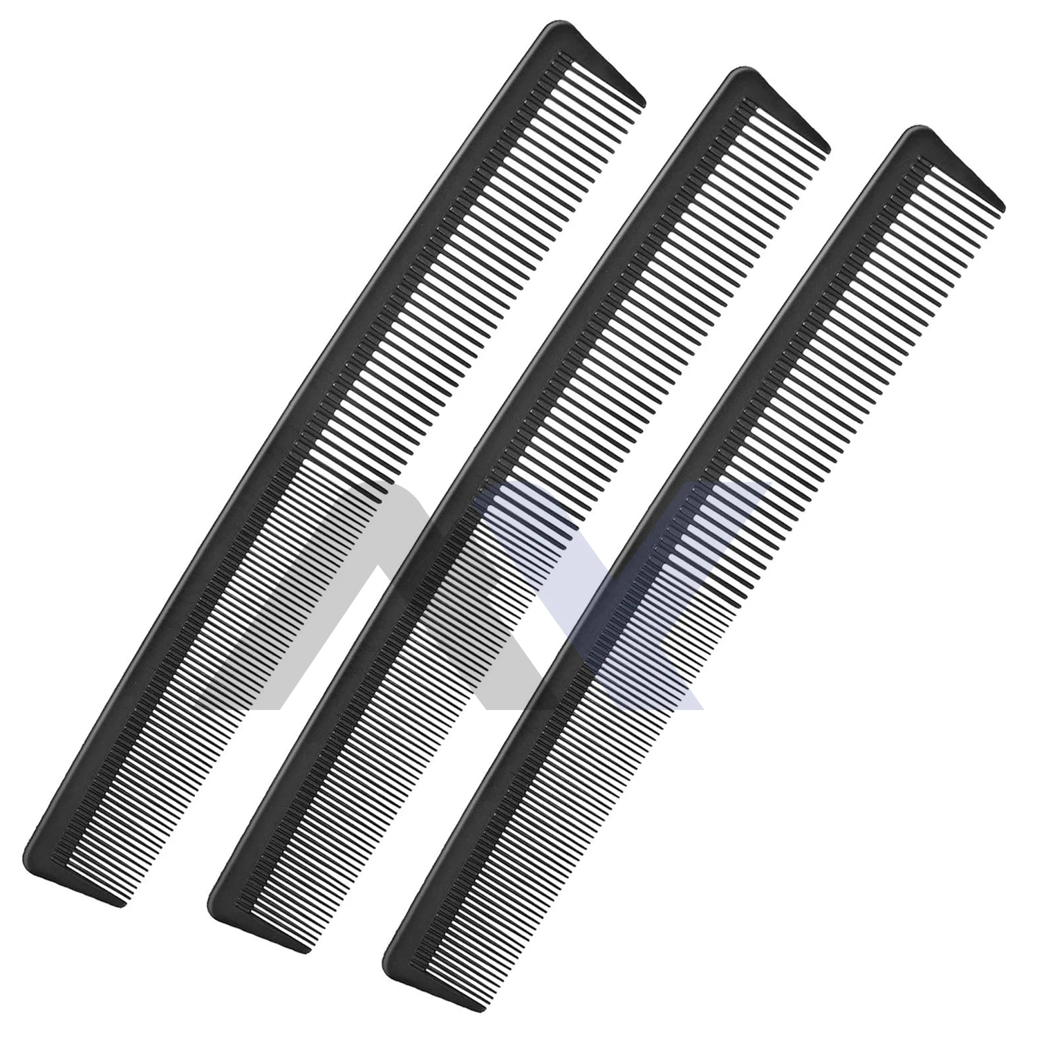 Black Carbon Barber Fiber Cutting Comb - Heat Resistant