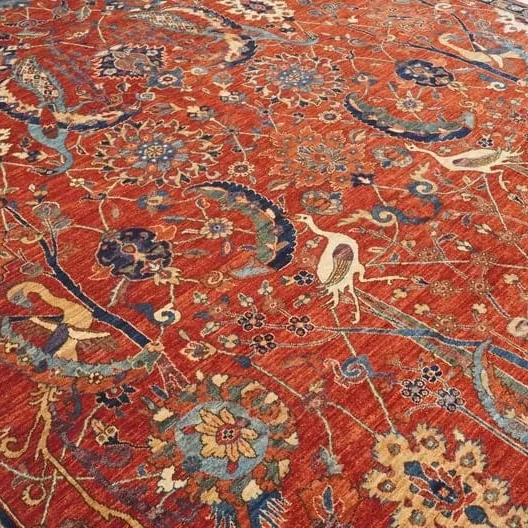 High Quality Persian Oushak Wool Carpet Set Hand Knotted 3x3 3x5 Sizes for Living Room Area Rugs Door Floor Carpet Made Cotton