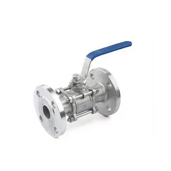 ANSI Class 300 3 Piece Stainless Steel Flanged SS Ball Valve with SS Handle
