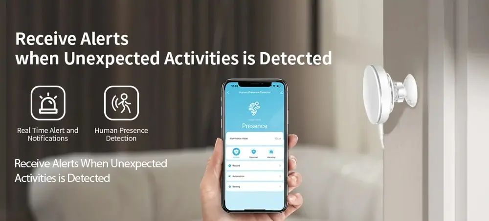 WGSensor Zigbee Motion Detector Zigbee  Human Presence Sensor Wifi Tuya  Wireless Tuya Pir Motion Sensor Radar Presence Sensor