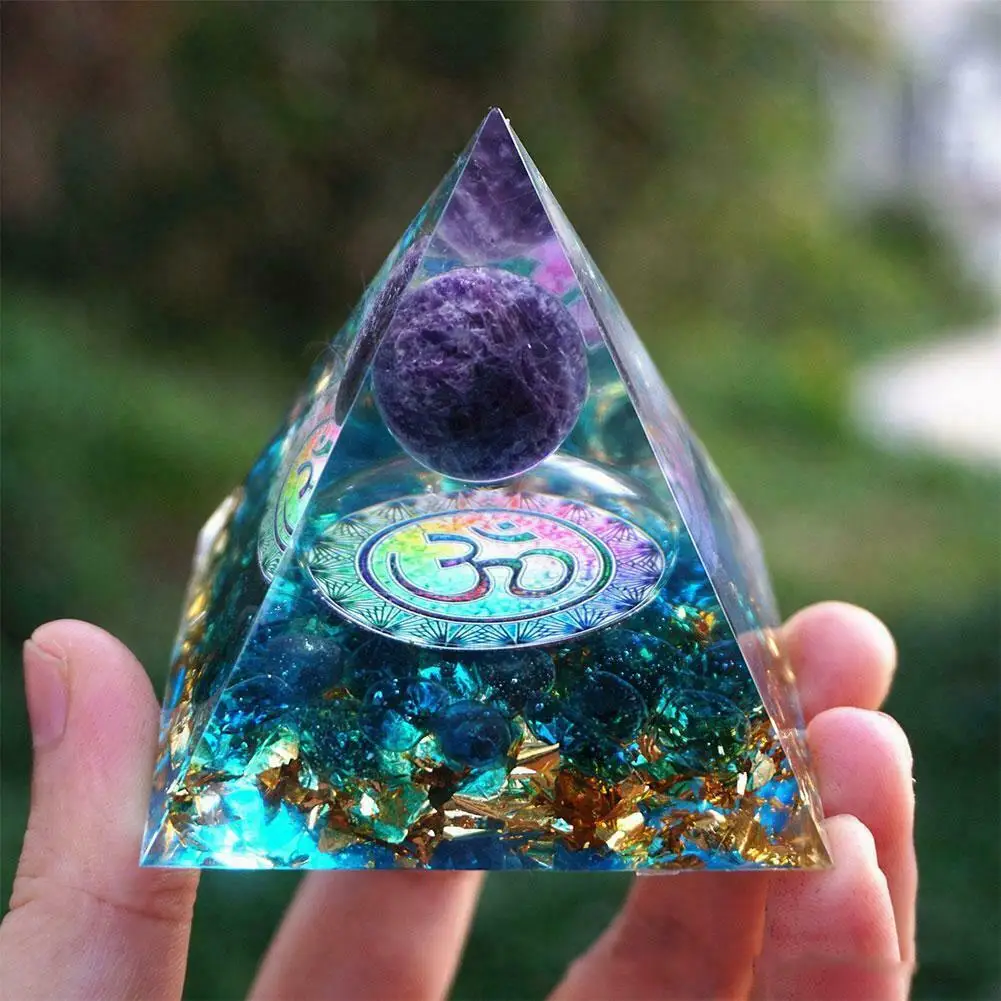 Wholesale Price Orgonite Pyramids With Amethyst Chips Inside With ...