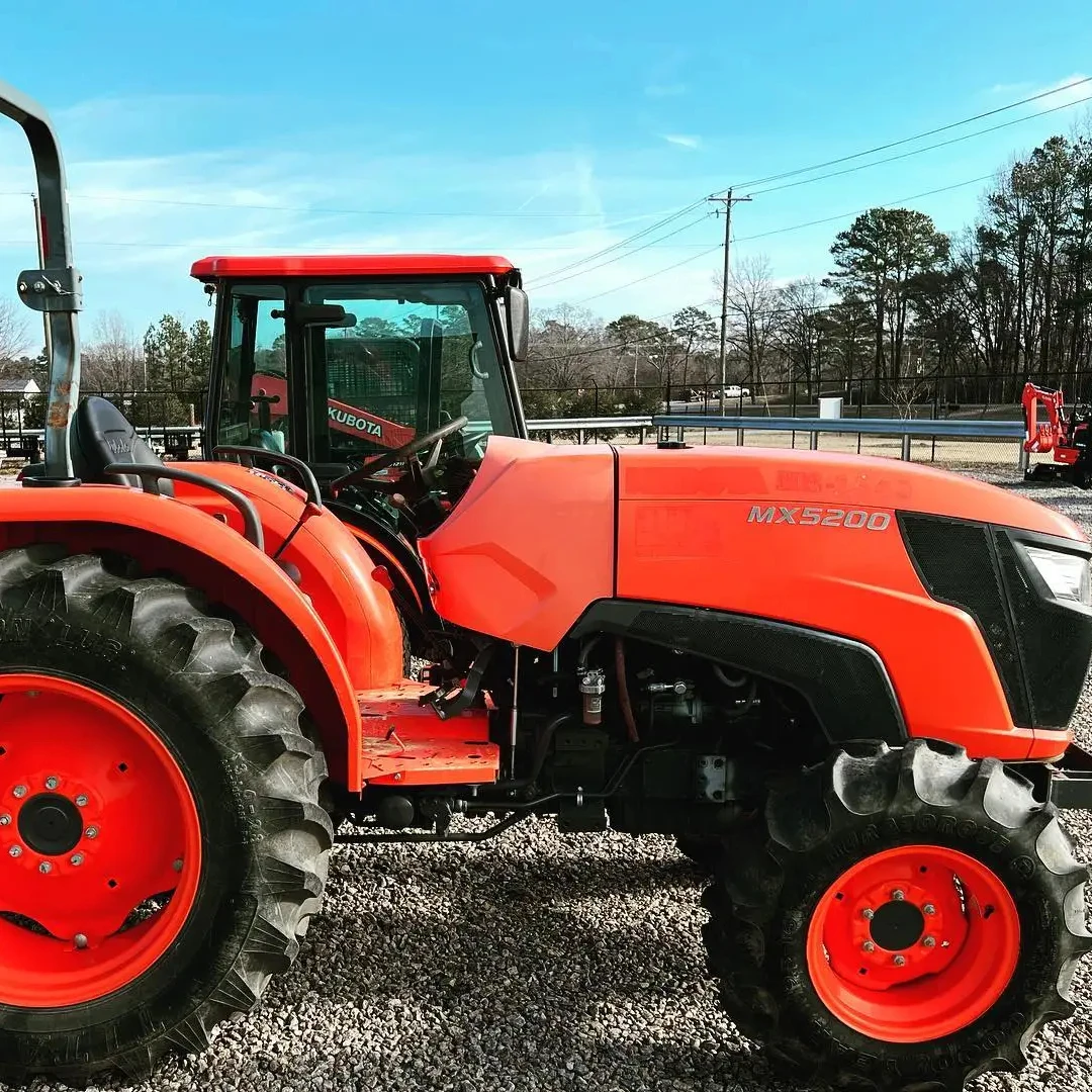 Kubota Tractors With Loader And Farming Equipment Agricultural