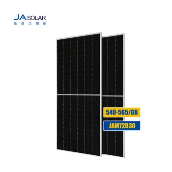 JA Solar Panel JAM72D30 540-565/GB MBB Bifacial Half-Cell Mono PERC540W 545W 550W 555W 560W 565W Solar Panel