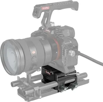 SmallRig Lightweight Base Plate Riser System with Dual 15mm Rod Clamp, Base Plate Magnesium Alloy Version, W/Plate for