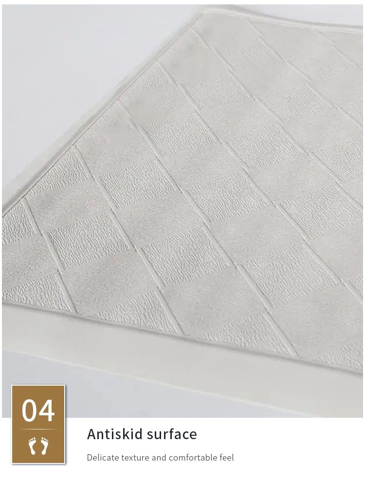 Customize Machine Washable Safe For Elder Kids Adult Clear Bath Mat Non