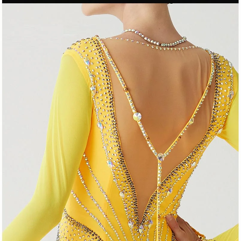 B21145 New Custom Standard Modern Dance Clothing Ballroom Dance Dress