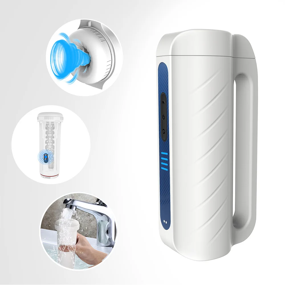 3 Powerful Suction and 4 Vibration Penis Stroker Automatic Vibrating Sucking Electric Masturbator Machines for Men Male Pleasure