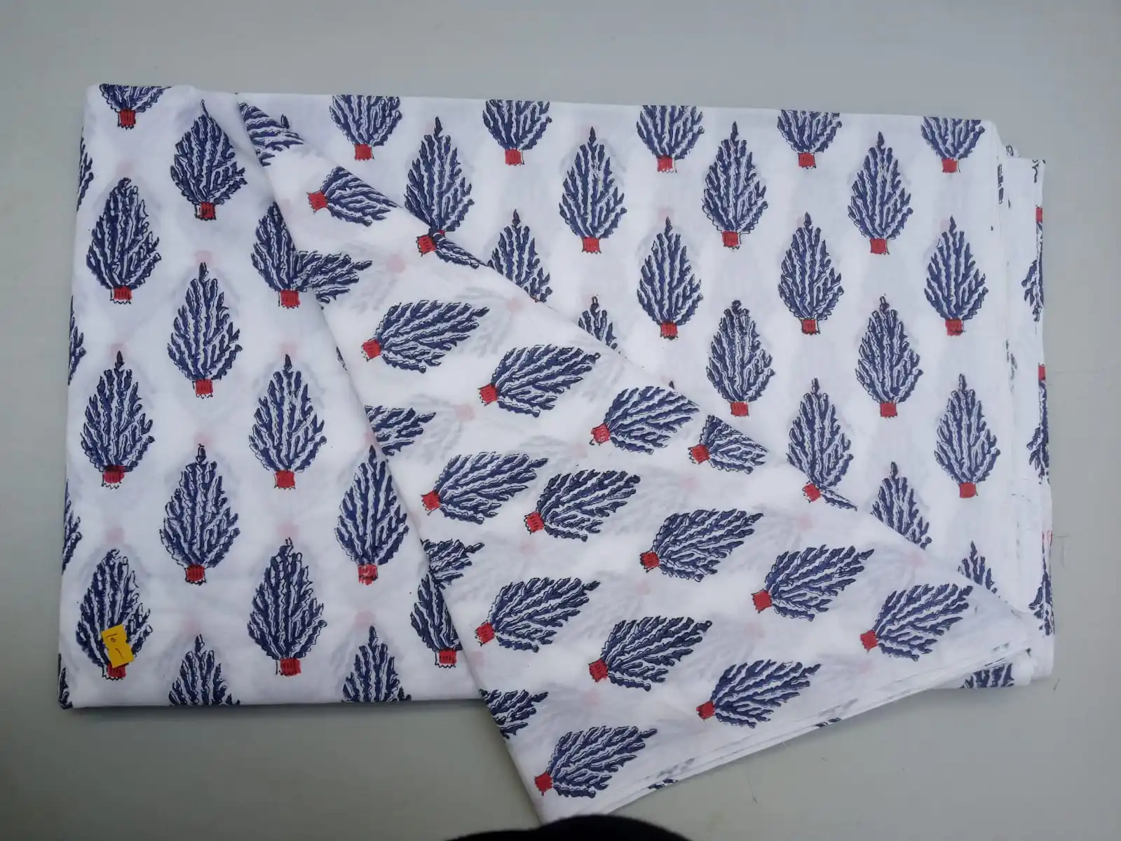 100% Pure Cotton Voile Fabric Beautiful Hand Block Print Dabu Design Lightweight Indian Handmade 5 Yard African Style Uniforms