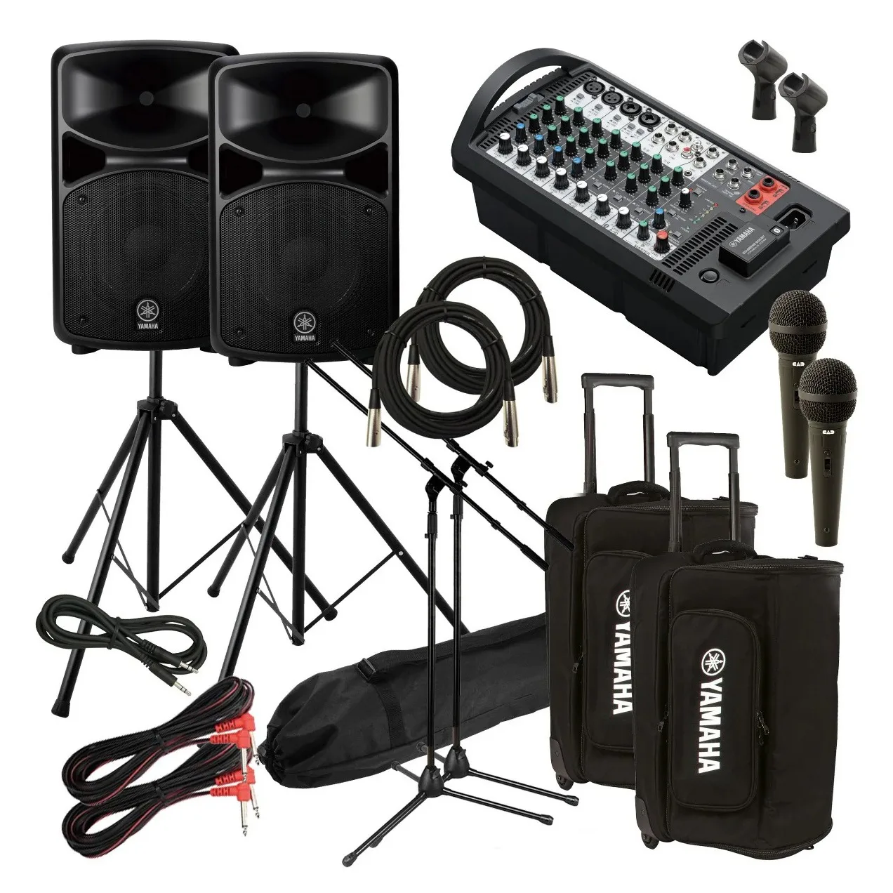 Stagepas 600BT portable PA system with Bluetooth and mixer for live sound  680W speaker set with 10-channel mixer