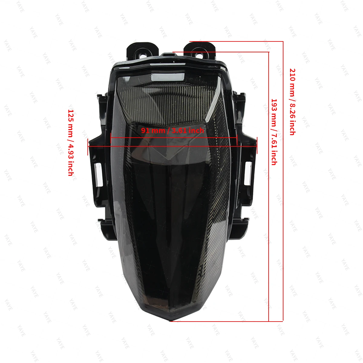 Motorcycle LED Tail Light with 1 Lens 12V-24V Voltage and 1Year Warranty for Yamaha R15 V3
