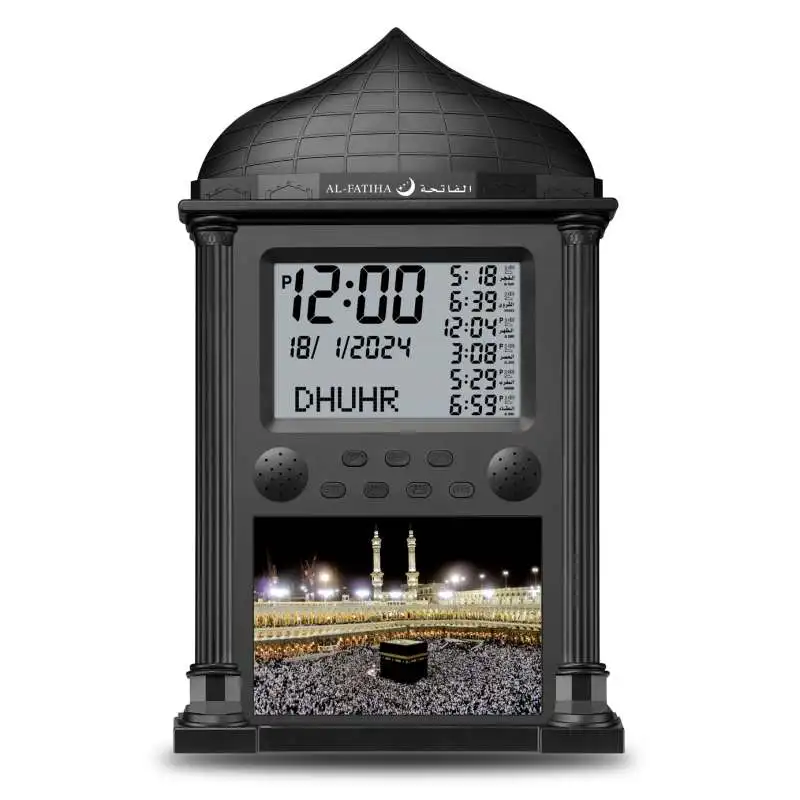 Namaz Clock Azan bluetooth Digital Led City Code Athan Islamic Digital Prayer Shia Azan Wall  Clock Islamic 16 Automatic Change