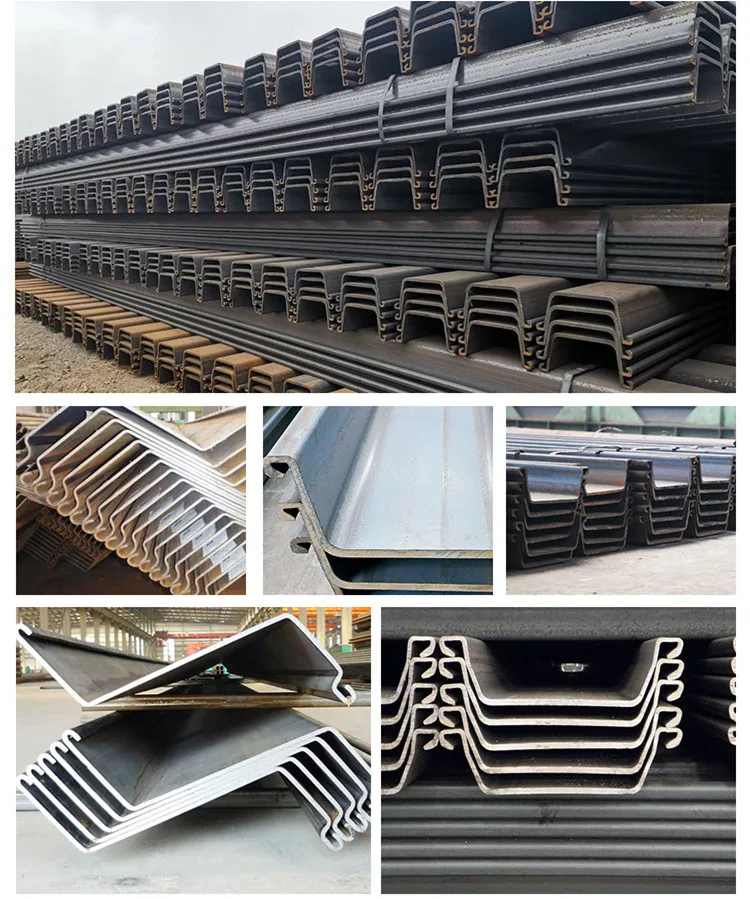 Sheet Piling/sheet Pile Slotted Ushaped 400x170x15.5 U Type 12m Type 4