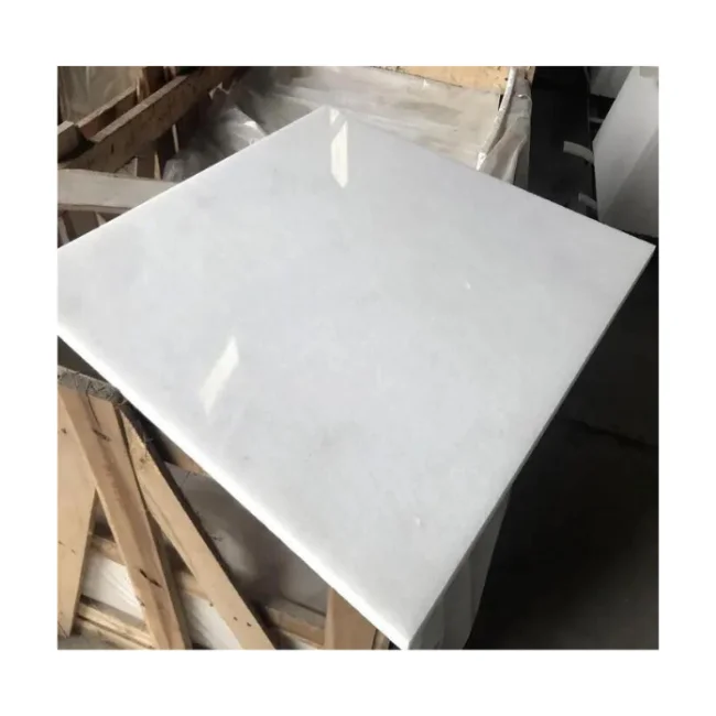 Дешевая Высококачественная Напольная плитка из чистого хрусталя белый мрамор натуральный каменная плита для внутренней поверхности пола