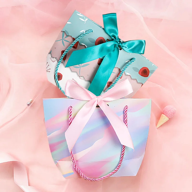 Wholesale Happy Birthday Thank You Gift Bag Paper Gift Bags Reusable Packaging Gift Bag With