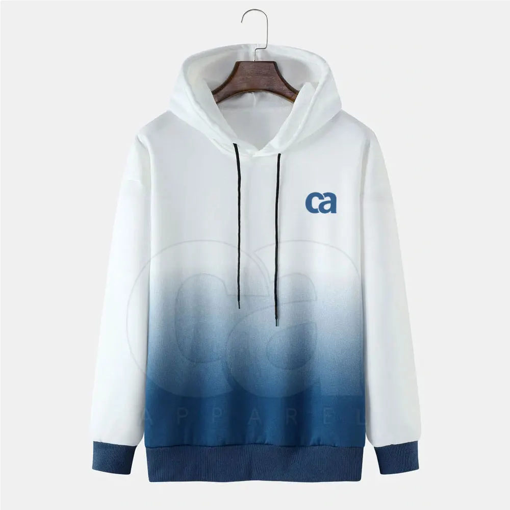 Two Color Contrast Simple Plain Men Hoodies Best Hot Selling Winter