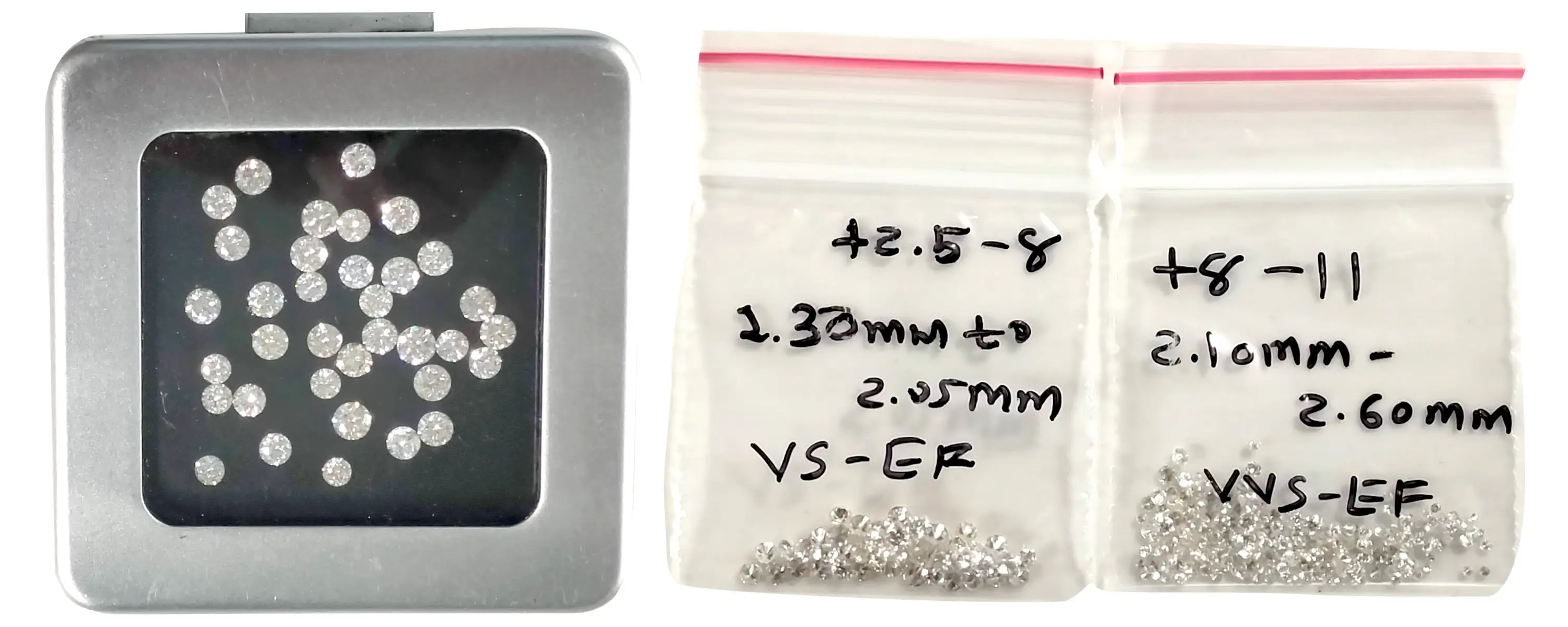 From India Round Loose Natural Diamonds In Vvsvs Clarity And Fg Colour