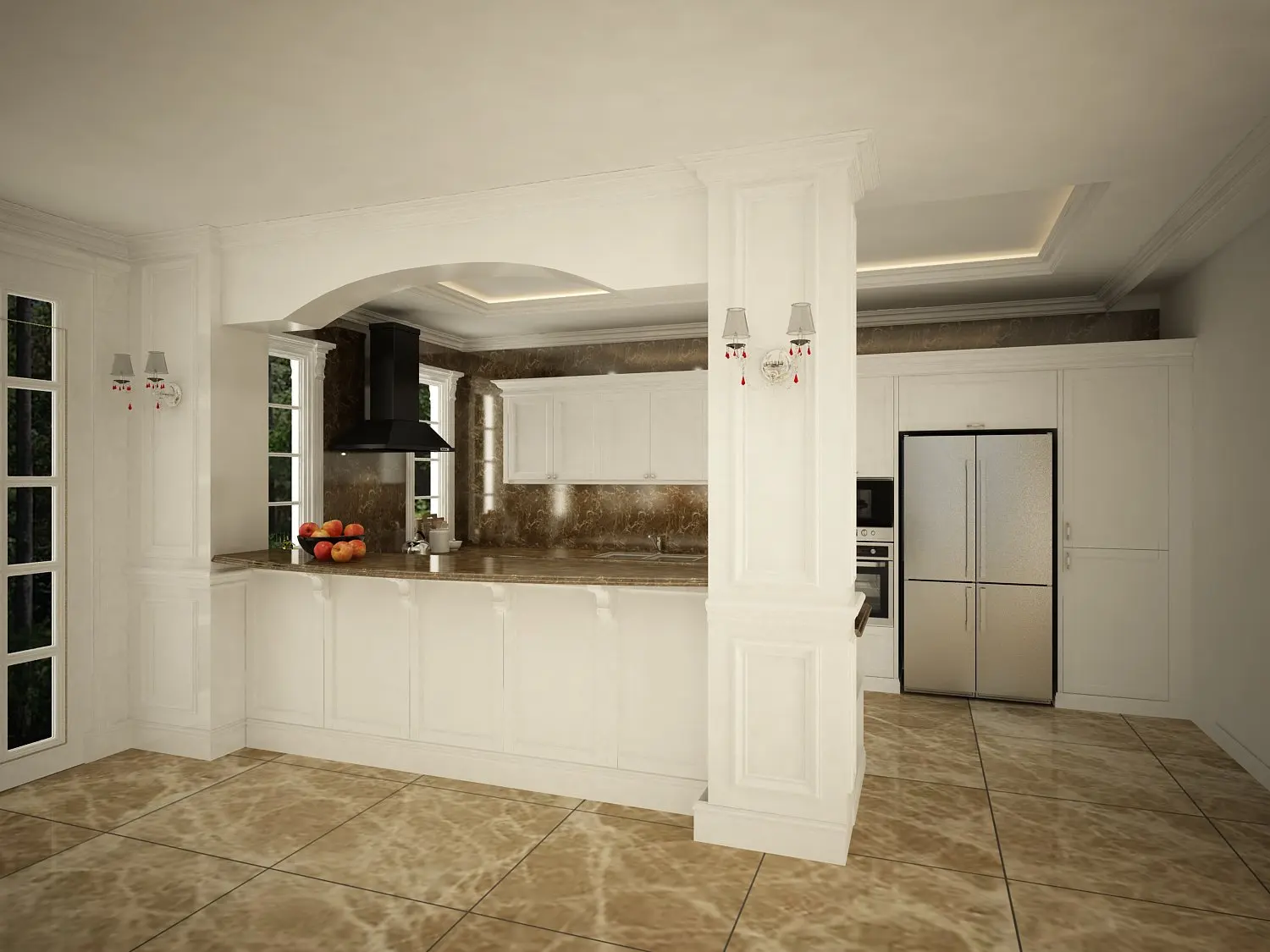 Custom Rta Modular Kitchen With Shaker Door Best Selling