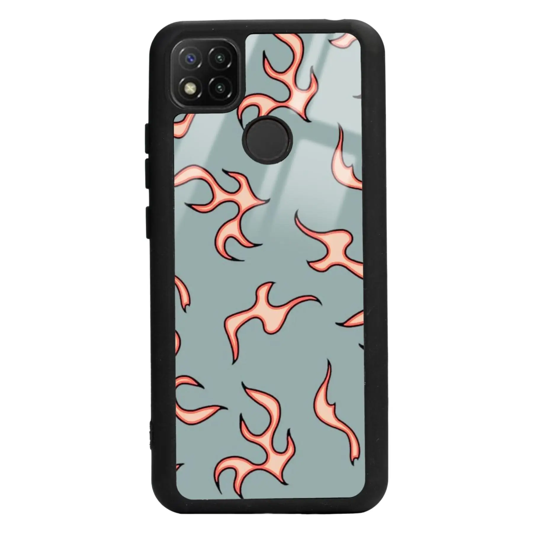 Xiaomi Redmi 9c Retro Flame Design Glossy Phone Case - Buy Retro Flame ...