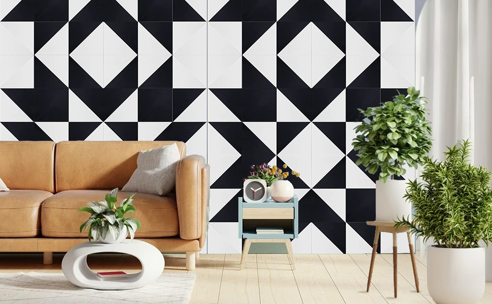 Acoustic Panels Self-Adhesive Soundproof High Density Pet Felt Acoustic Panel 12\"x12\"x0.4\" Square Panels for Home Office details