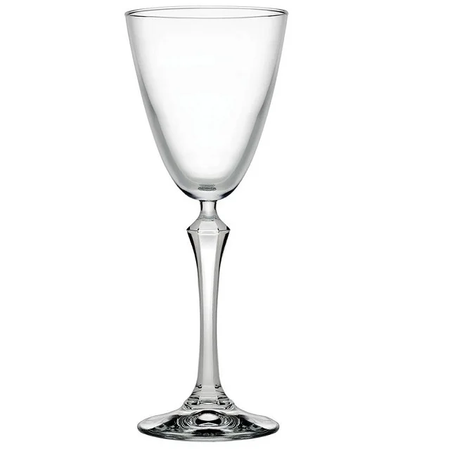 Pasabahce Luxury Modern Handmade White Wine Glasses Champagne Glasses Pattern Glass Bottles For