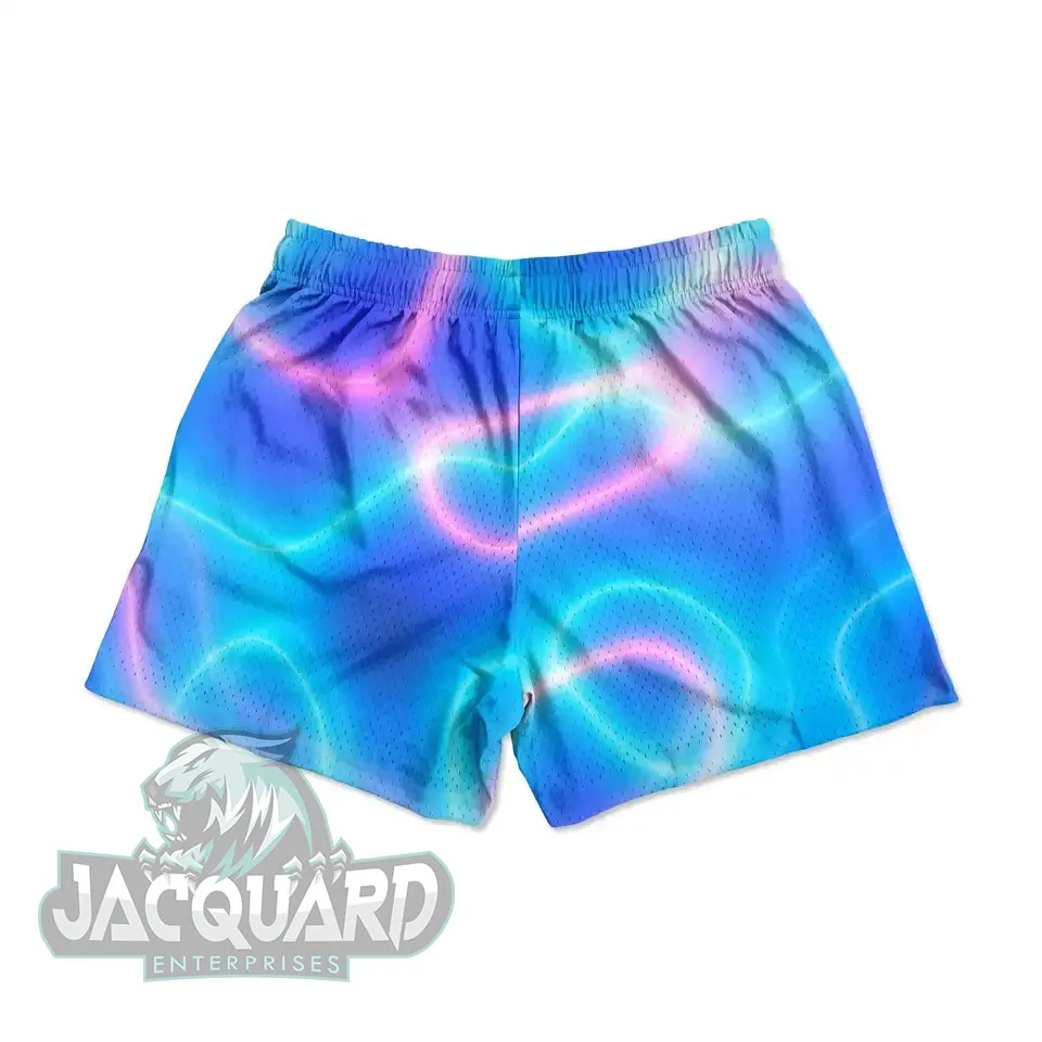 sublimation mesh shorts Wholesale Custom Men Basketball Shorts 100% Polyester Mesh Gym Workout Plus Size sublimated334_voghion.com