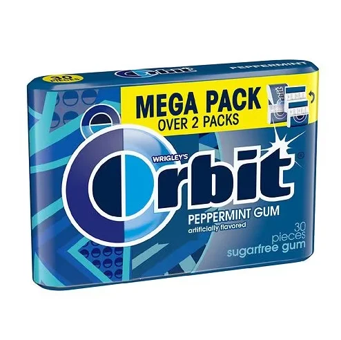 Жевательная резинка с перечной мятой без сахара одна