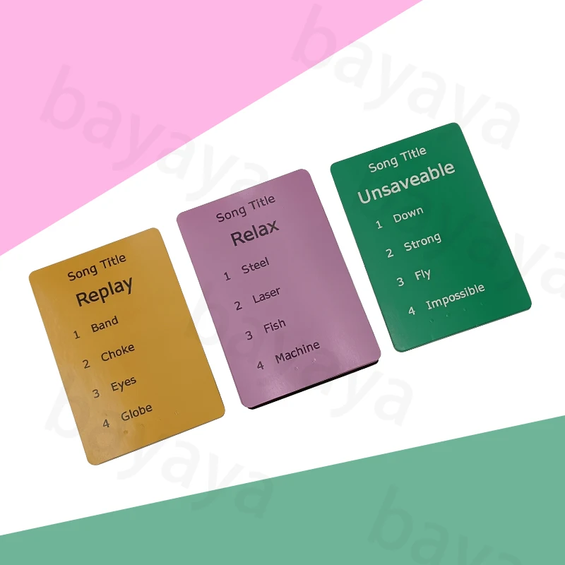 Custom Eco-Friendly Paper Playing Cards Fun Educational Learning Tools for Children Braille Music Singing Flashcards