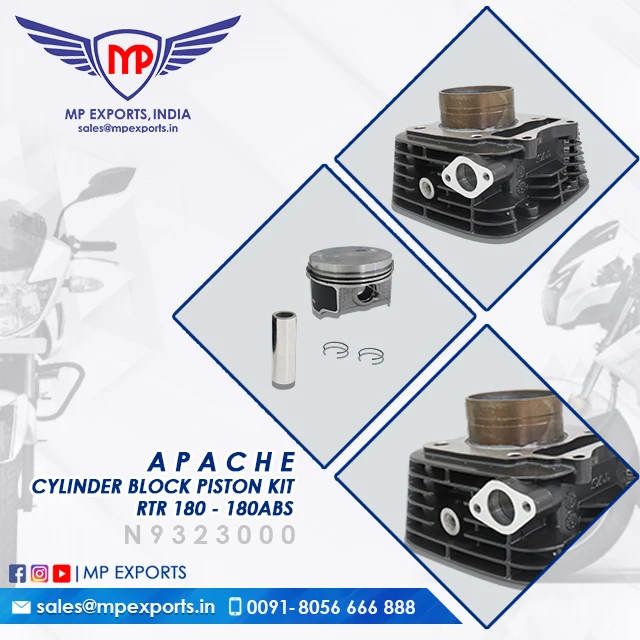 Genuine Quality Cylinder Block Piston Kit for TVS Apache RTR 200