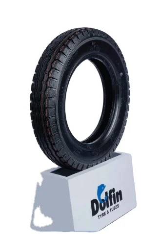 DOLFIN 91 ZO 90/90-12 Solid Soft Rubber Tyres for Three Wheeler Vehicles 64B Index 1 Year Warranty