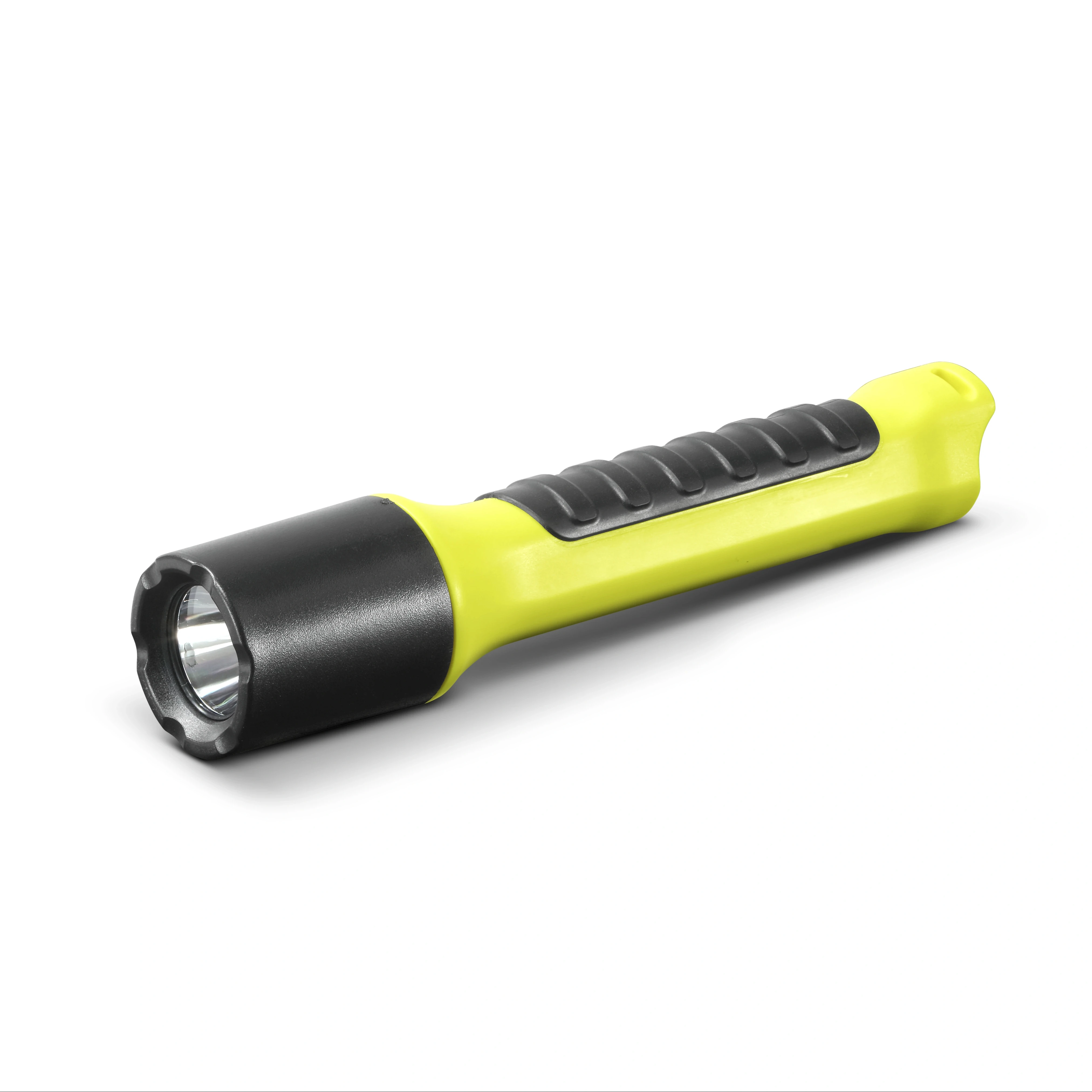 Hi Power Cool White LED Torch Light 10m Drop-Proof 390Lumen Compact Handheld AA Battery Waterproof Industrial Use IP68 Plastic