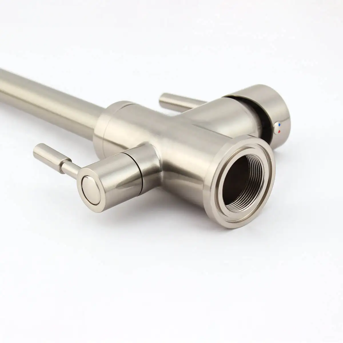3 Way Kitchen Tap for RO System Brass Kitchen Sink 3 in 1 Filter Kitchen Tap Double Handle 3 Way Faucet Rubinetto a Tre Vie