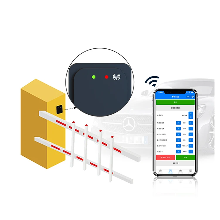 Wireless Automatic Vehicle Detection Car Boom Gate Sensor 79GHz Millimeter Wave Parking Exit Loop for Gate