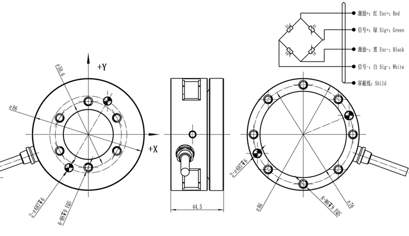 SCY74D Multi-Axis Force Torque Sensors for Robotic Apps