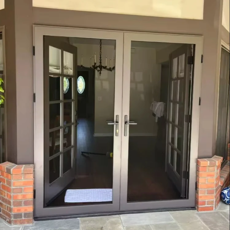 Installed on the Exterior of Entry Doors 304 316 Stainless Steel Mesh Storm Door Aluminum Security Screen Door