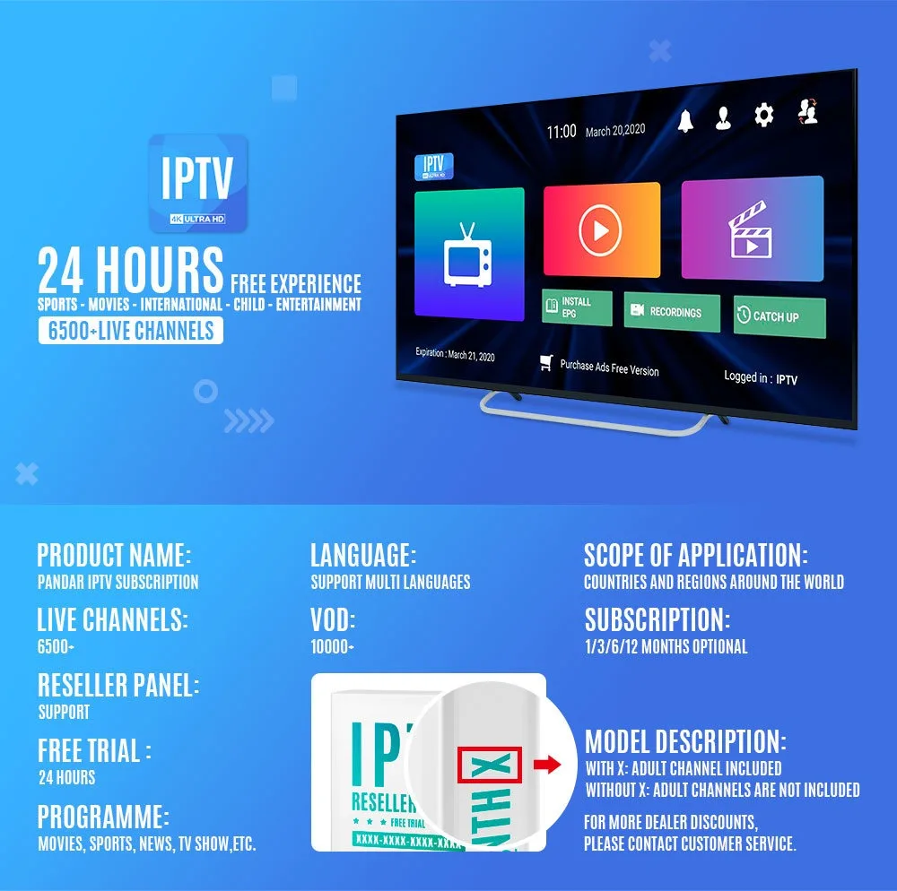 Most Stable Iptv 12 Month Subscription Ip Tv Smarters M3u List Ip Tv ...