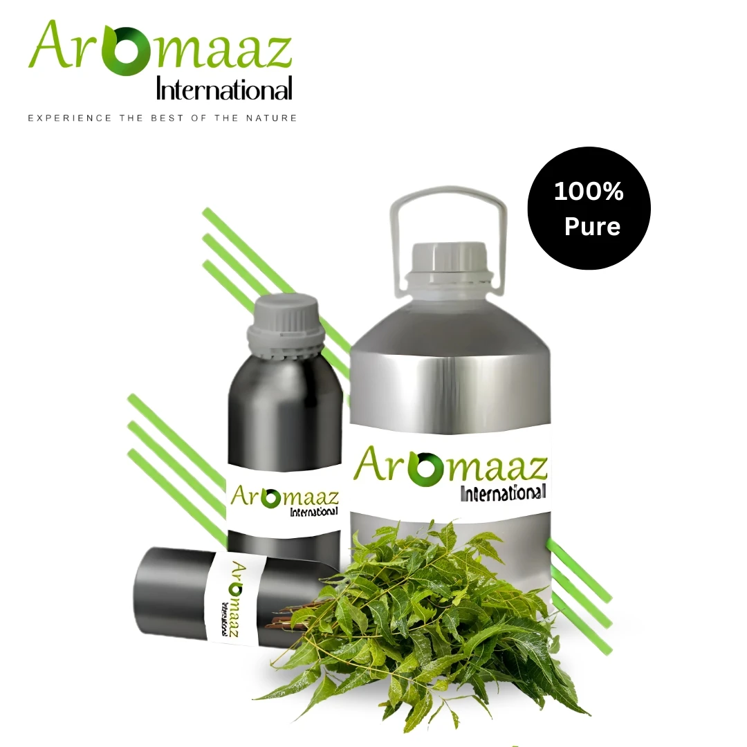 High Quality Indian Originated Neem Essential Oil Cold Pressed Neem Oil From India with Customized Packing for Cosmetic Use