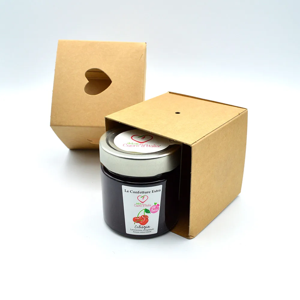 Банка для варенья Visciola (кислая вишня) ручной работы в Италии 250 г без консервантов экспорта пектина